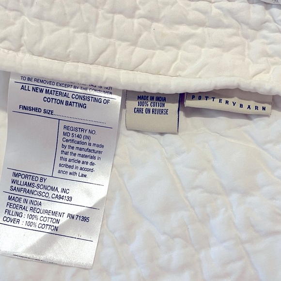 Rare!! Pottery Barn Handmade Yo-Yo Puff Quilt 90”x90” - Picture 9 of 15